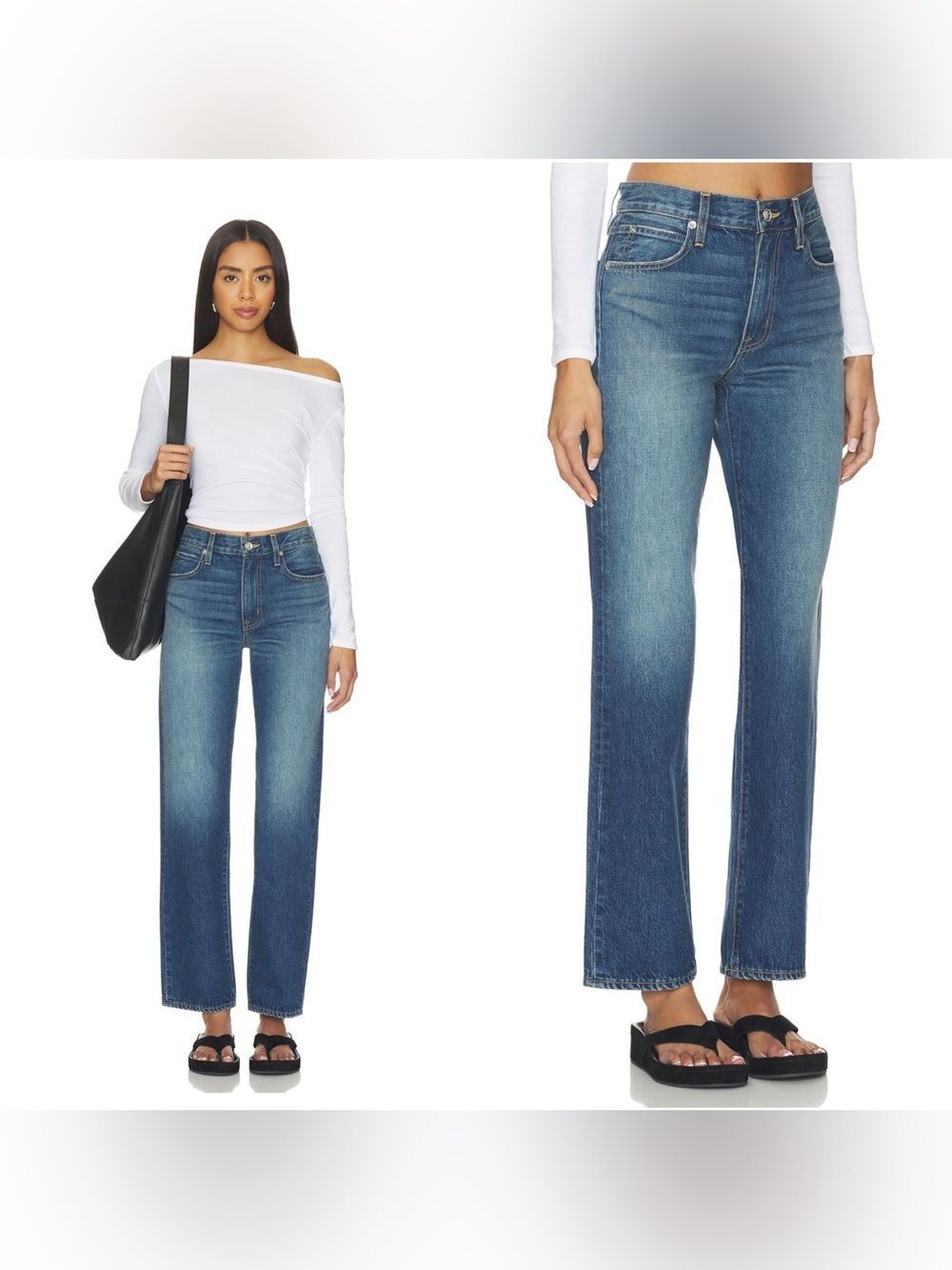 SLVRLAKE Women's Straight Leg Jeans - Medium Blue Wash
